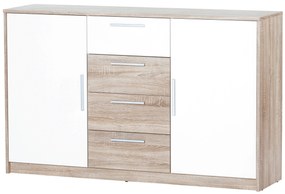 Komód Melinne 05 (szonoma tölgy 3D + fehér). 1068189