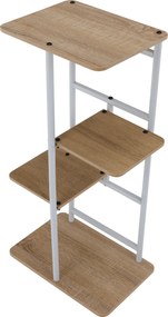 Virágállvány, fehér/sonoma tölgy, LEDOR TYP 1