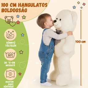 BENY nagy plüssmedve, 100cm, krém Monzana