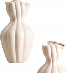 Filly kerámia váza szabálytalan felső résszel 14x25,5 cm Homla