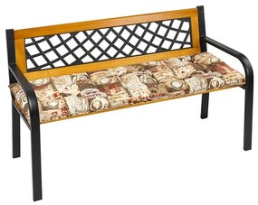 Bellatex Átvarrt pad ülőpárna, kávé, 40 x 140 cm