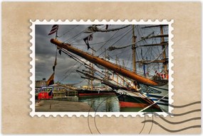 Poszterek 90x60 Vitorlások a kikötőben