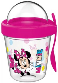 Disney Minnie pohár snack tartó fedéllel és kanállal 350 ml