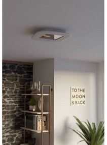 Eglo 901234 - LED Dimmelhető mennyezeti lámpa MACCHIONI LED/20W/230V fehér + + távirányító