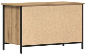 TV szekrény Mesteri tölgy 80x40x50 cm Mérnöki fa és acél