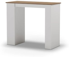 Bárasztal tölgyfa dekoros asztallappal 52x120 cm Peru – Marckeric