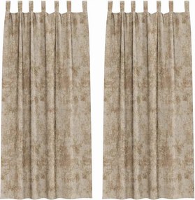 vidaXL Bársonyfüggönyök 2 pcs pezsgőszín 225 x 140 cm Bársony