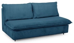 Kék kordbársony kinyitható kanapé 184 cm Isadora – Bobochic Paris