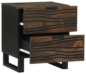Éjjeli szekrények - 2 db, 40x33.5x46 cm, tömör mangófából készült