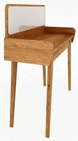 Tölgyfa fésülködőasztal tükörrel 110x45 cm Retro - The Beds