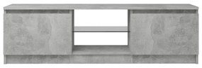 szürke TV-szekrény LED-világítással 120 x 30 x 35,5 cm