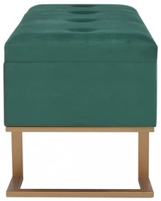 zöld bársonypad tárolórekesszel 105 cm