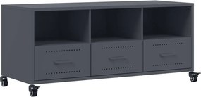 vidaXL antracitszürke acél TV-szekrény 100,5 x 39 x 43,5 cm