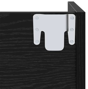 Cipőszekrény 2 pcs Fekete tölgy 60 x 18 x 60 cm Faanyag