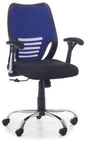 Santos irodai szék, fekete / kék