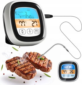 Digitális Konyhai Hőmérő Élelmiszer Hús Hal Grill Sütő LCD