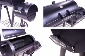GARTHEN Kerti grill füstüllővel XL 120 x 55 cm