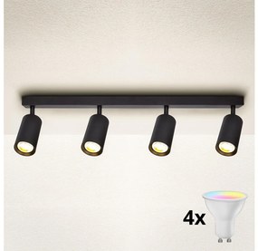 Brilagi - LED dimmelhető spotlámpa SELE 4xGU10/6,5W/230V fekete