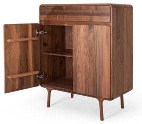 Barna diófa komód 90x110x45 cm Fawn – Gazzda