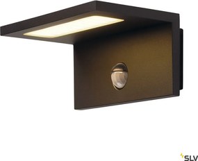 SLV 1001969 ANGOLUX Fali Lámpa Mozgásérzékelővel Antracit LED IP44