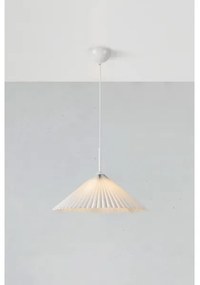 Markslöjd 108711 - Csillár zsinóron PLISADO 1xE27/40W/230V átm. 50 cm fehér