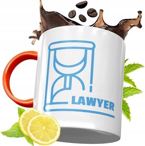 Narancssárga Bögre Ügyvédnek Ajándék fényképes nyomtatással