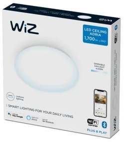 WiZ - LED Dimmelhető mennyezeti lámpa SUPERSLIM LED/17W/230V 4000K Wi-Fi