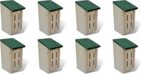vidaXL 8 darab fa pillangóház 14 x 15 x 22 cm