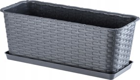 Erkélydoboz 40cm Virágtartó Állvány Erkély Virágágyás