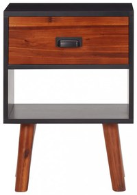 2 db tömör akácfa éjjeliszekrény 40 x 30 x 57 cm