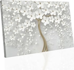 Kép Absztrakt Arany Fa Virágok Nappali 3D 70*50