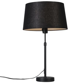 Asztali lámpa fekete árnyékolóval, 35 cm állítható - Parte