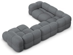 Szürke sarokkanapé (bal oldali-U alakú) Loretto – Cosmopolitan Design