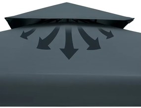 Deuba Lorca 3x3 m-es kerti pavilon - antracit