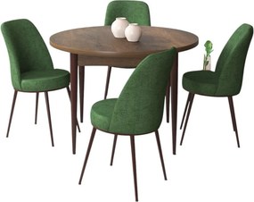 Tor étkezőgarnitúra, barokk-khaki, 90 cm
