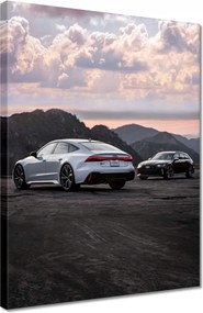 Vászonkép 30x40 Fehér Audi RS7 Autó