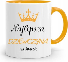 Sárga Bögre Lányoknak A Legjobb Lány fényképes nyomtatással