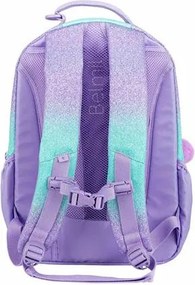 Iskolatáska, cipzáras, laptoptartóval, BELMIL Companion Serenity, lila, pillangó (BL338961L)