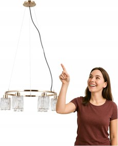 Függőlámpa Simona PND-40814-6-HBR Italux