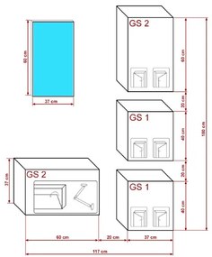 Prince gloss modern f1 előszoba bútor magasfényű fehér