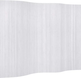 vidaXL fehér bambusz paraván szélessége 250 cm magassága 165 cm