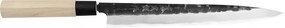 Japån kés Yanagiba 270 Tojiro Black Hammered Shirogami#2 T-1125