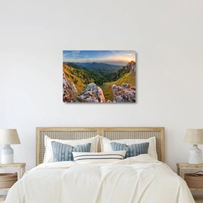 Üveg kép - Hegyi táj (70x50 cm)
