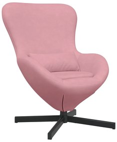 Tojásfotel Rózsaszín Velúr