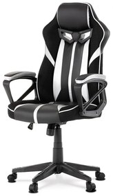 Ezüst Ekobőr Gamer Szék, Hinta Mechanikával. KA-Y341 SIL