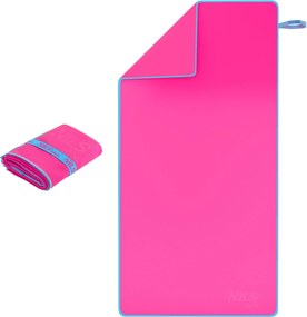 Sporttörölköző Téli Rozmár Medence 140x70 Mikroszálas Rózsaszín Nils