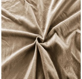 Mikroplüss lepedő NOLVIA 160x200 cm bézs