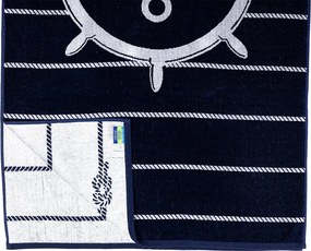 BAHIA Strandtörölköző matrózmintás 3. 165x90cm