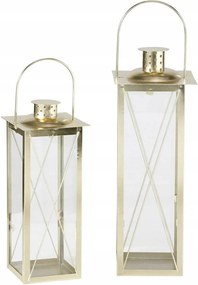 Lampion Arany Fém lampion szett 2 db-os Arany Elegáns