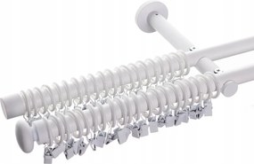 Dekoria Dupla függönykarnis Modern white 160cm fehér